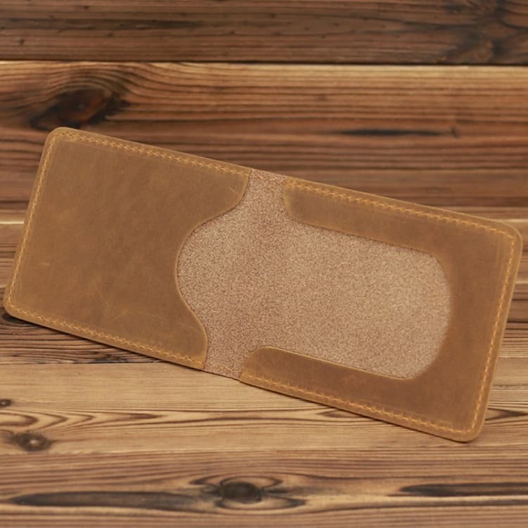 1063 Leather Driving License Holder Retro Wallet(Yellow Brown) - Immagine 1
