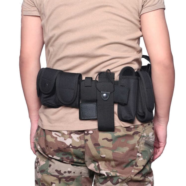 130cm Security Duty Outdoor Multifunctional Waist Pack(Black) - Immagine 1