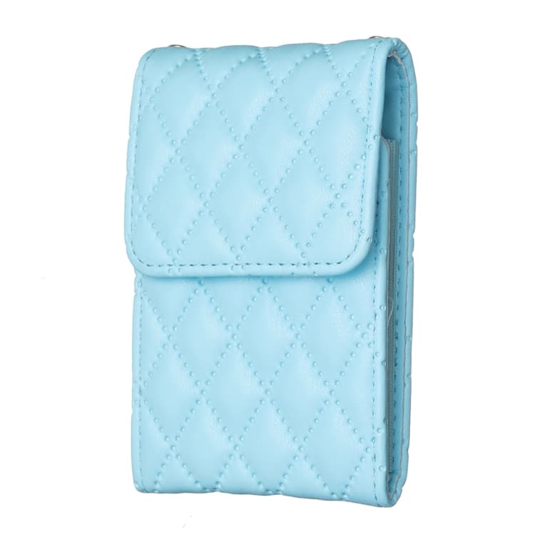 BFK08 Vertical Card Bag Mobile Phone Back Sticker(Blue) - Immagine 1