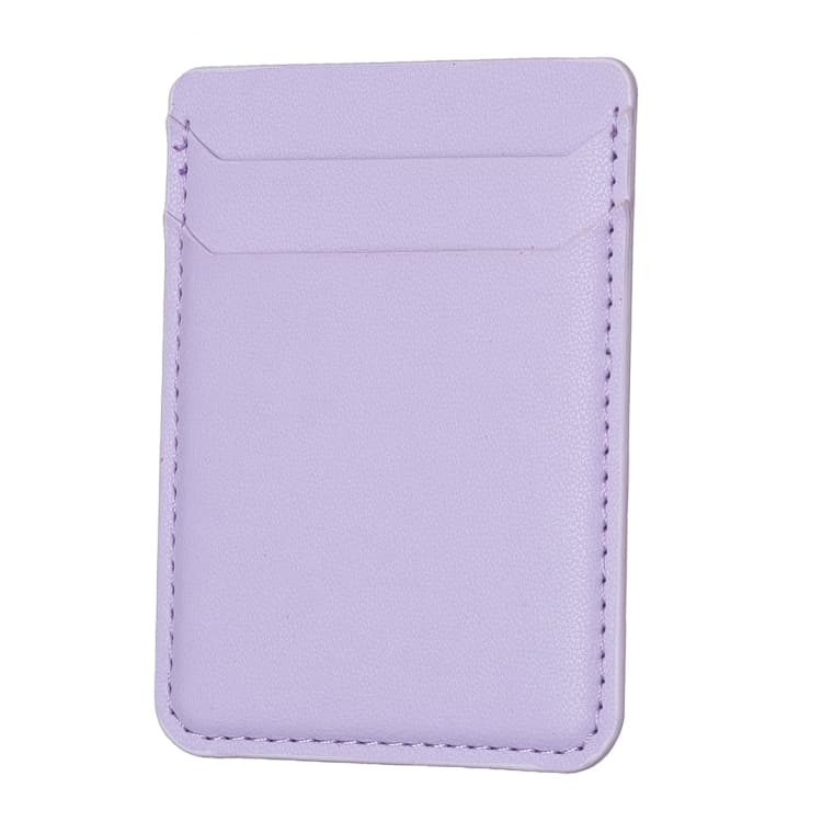 BFK12 R20 Texture Card Bag Mobile Phone Back Sticker(Purple) - Immagine 1