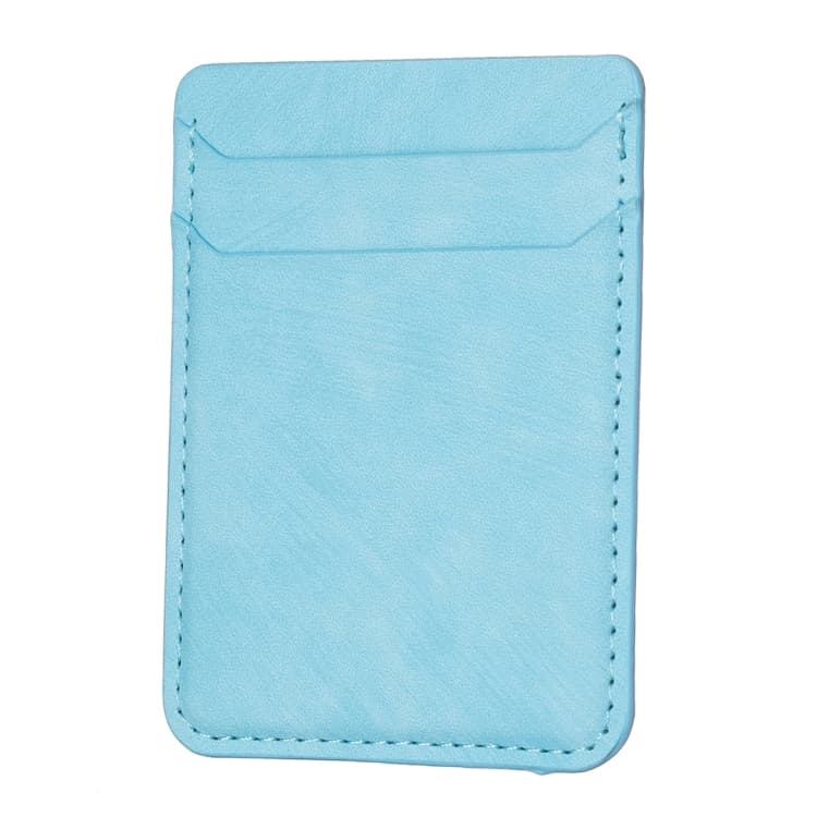 BFK13 Frosted Card Bag Mobile Phone Back Sticker(Blue) - Immagine 1