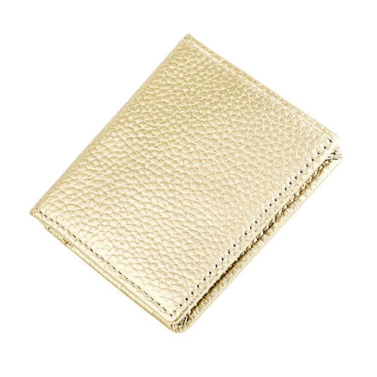 Buckle Storage Top-grain Cowhide Coin Purse(Gold) - Immagine 1