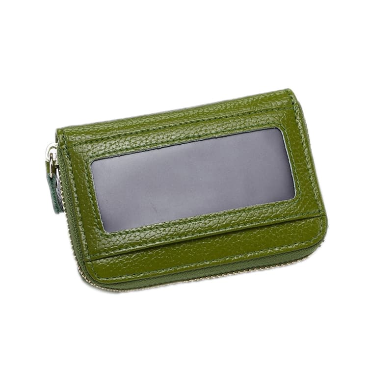 Business Multi-Position Zipper Organ Card Holder(Green) - Immagine 1