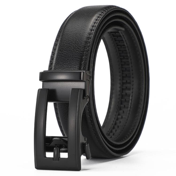 Cintura automatica in pelle con fibbia Dandali Uomo, Lunghezza: 115cm (Nero) - Immagine 1