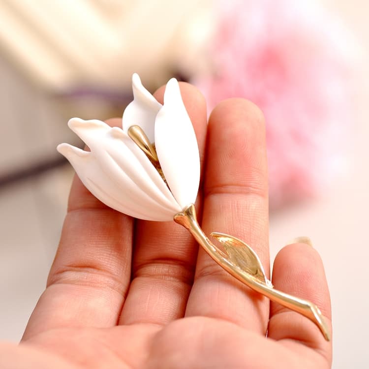 Spille a fiore per ragazze, fermagli a fiore - Immagine 1