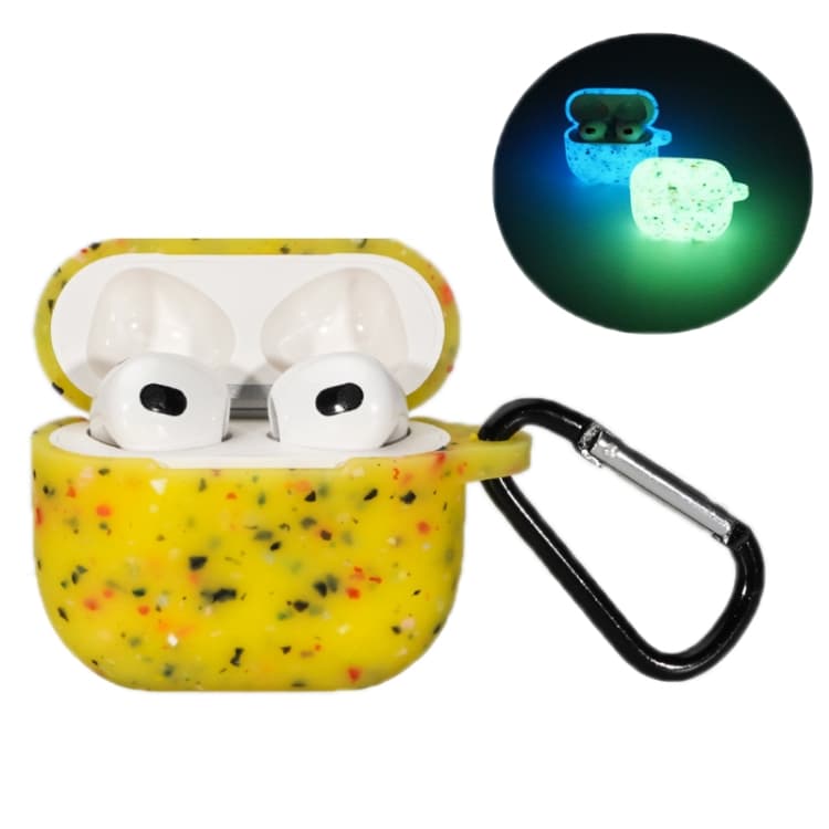 Custodia in silicone per auricolari Bluetooth AirPods 3 (Giallo Luminoso) - Immagine 1