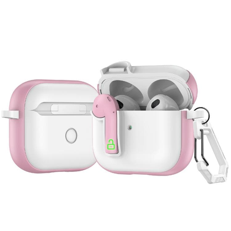 Custodia protettiva colorata per AirPods 3 con lucchetto (Rosa) - Immagine 1