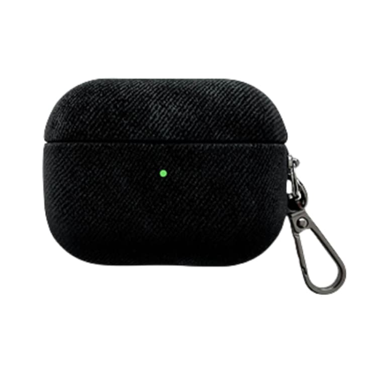 Custodia protettiva in pelle scamosciata per AirPods Pro (Nero) - Immagine 1
