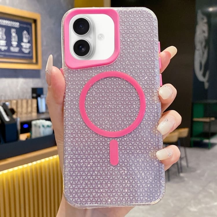For iPhone 16 Blade Glitter MagSafe Phone Case(Pink) - Immagine 1