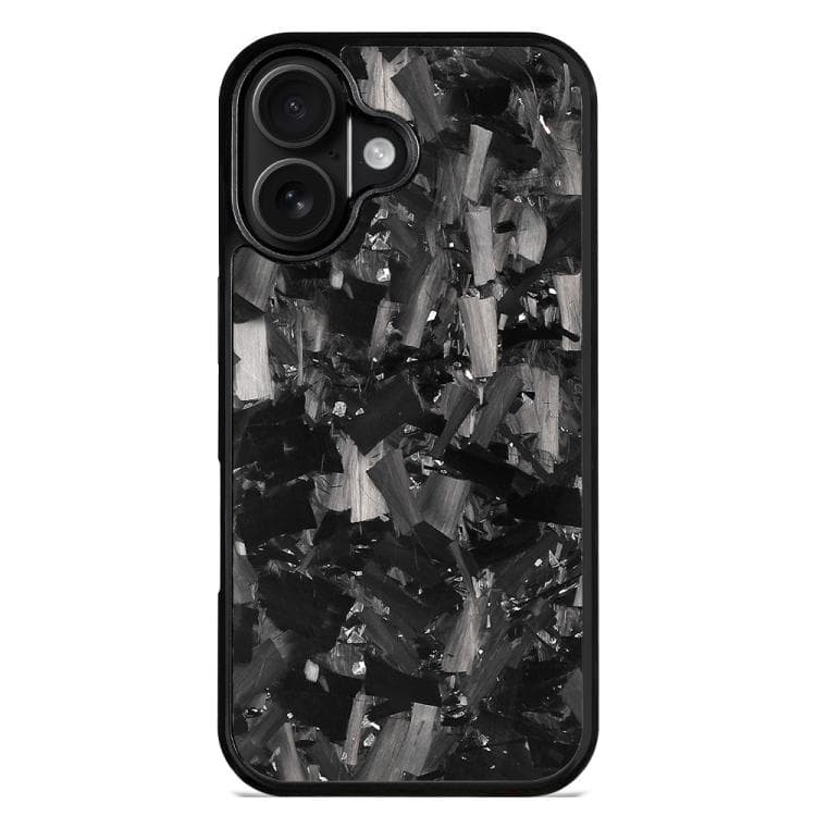 For iPhone 16 Carbon Fibre PC + TPU Phone Case(Silver) - Immagine 1