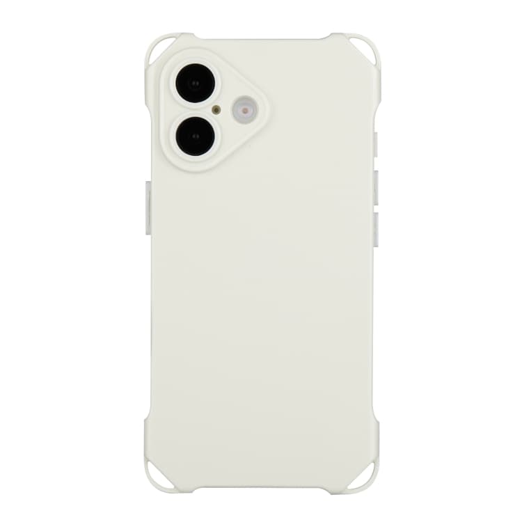 For iPhone 16 Four-corner Shockproof TPU Phone Case(White) - Immagine 1
