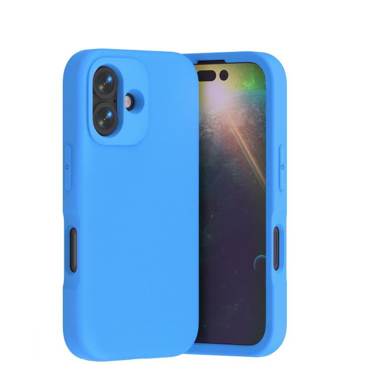 For iPhone 16 Guard Screen EVA Shockproof Phone Case(Blue) - Immagine 1