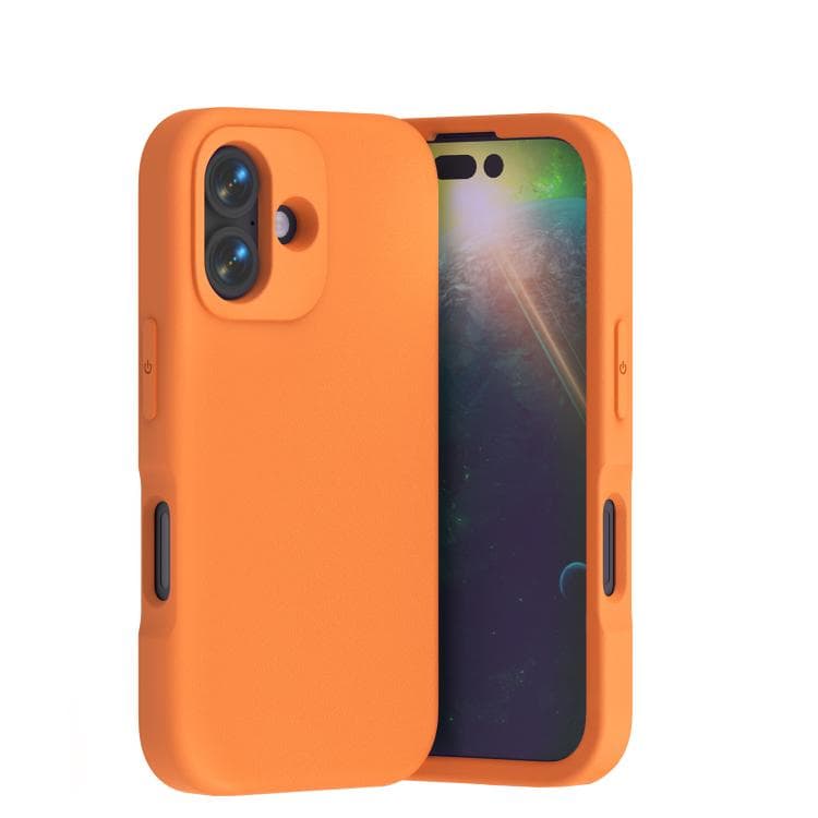 For iPhone 16 Guard Screen EVA Shockproof Phone Case(Orange) - Immagine 1