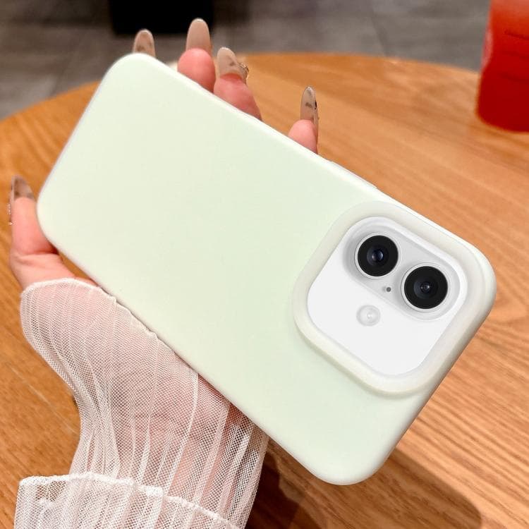 For iPhone 16 Jelly Silicone Skin-feel Phone Case(Light Green) - Immagine 1