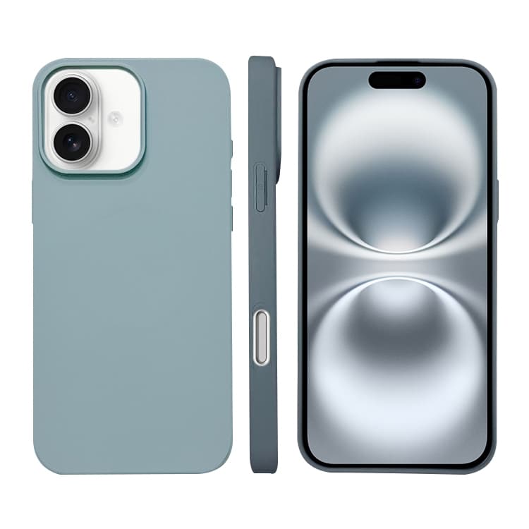 For iPhone 16 Liquid Silicone Phone MagSafe Case(Sierra Blue) - Immagine 1