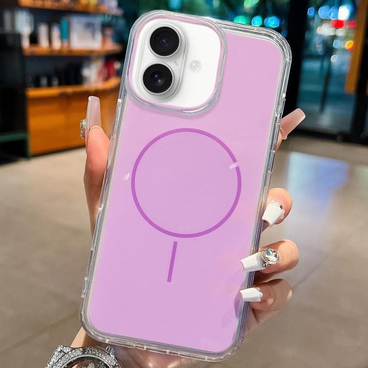 For iPhone 16 Official Color Element Magsafe Phone Case(Purple) - Immagine 1