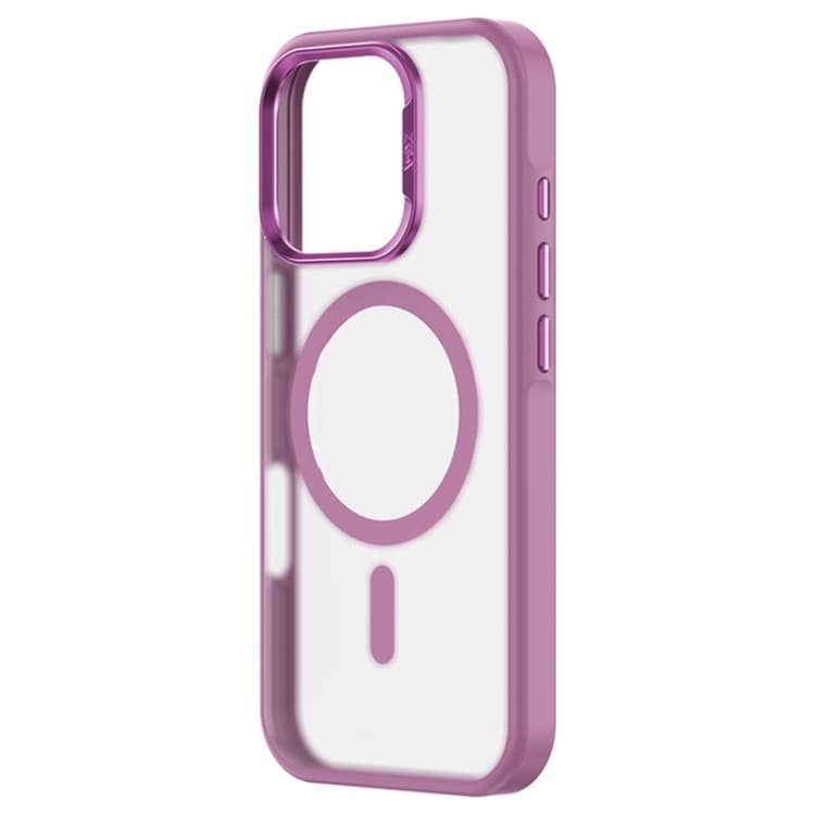 For iPhone 16 ZGA Magsafe Frosted PC Hybrid TPU Phone Case(Pink) - Immagine 1