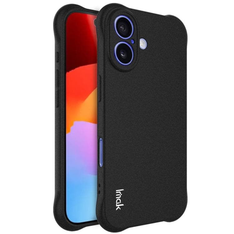 For iPhone 17 imak Shockproof Airbag TPU Phone Case(Matte Black) - Immagine 1