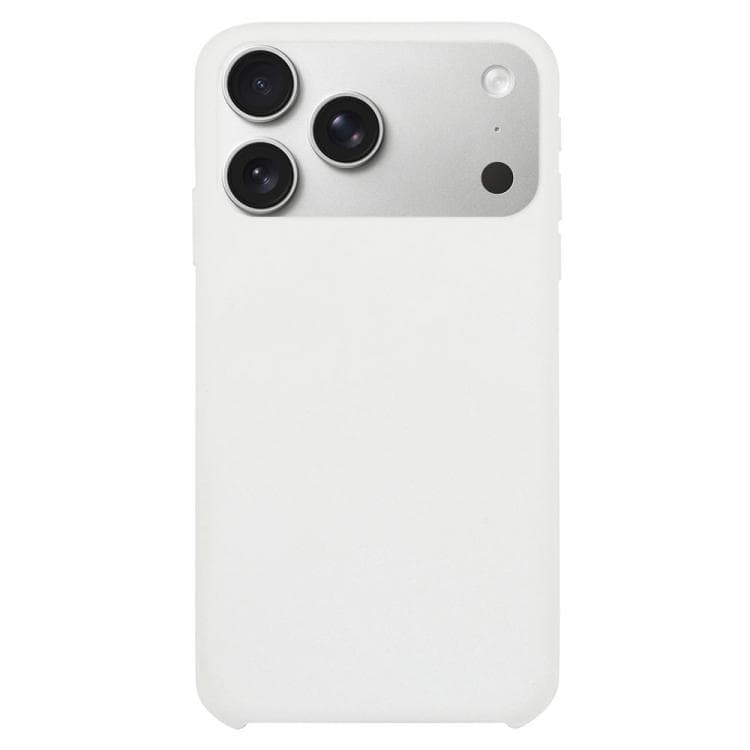 For iPhone 17 Pro Max Solid Silicone Phone Case(White) - Immagine 1