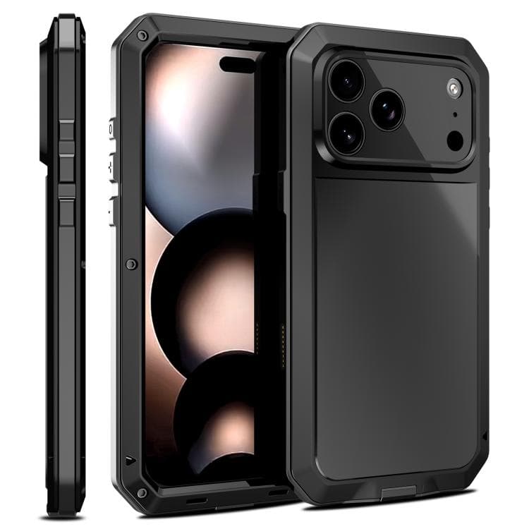 For iPhone 17 Pro RedPepper Triple-proof Metal Phone Case(Black) - Immagine 1