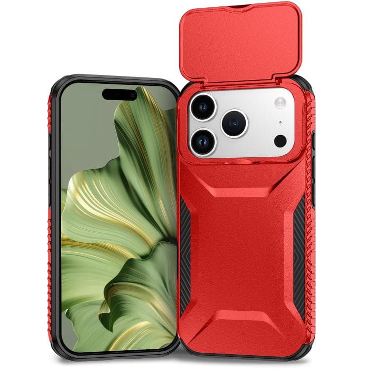 For iPhone 17 Pro Sliding Camshield Phone Case(Red) - Immagine 1