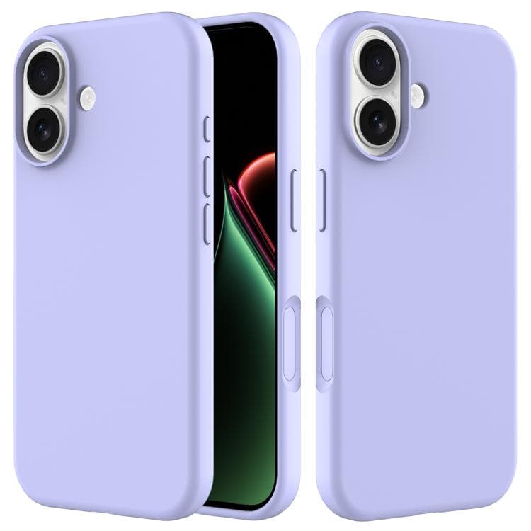 For iPhone 17 Solid Color Silicone Phone Case(Purple) - Immagine 1