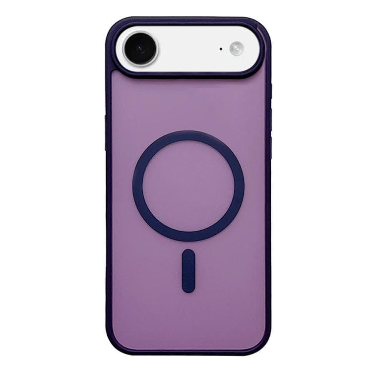 For iPhone Air Frosted Skin Feel MagSafe Phone Case(Dark Purple) - Immagine 1