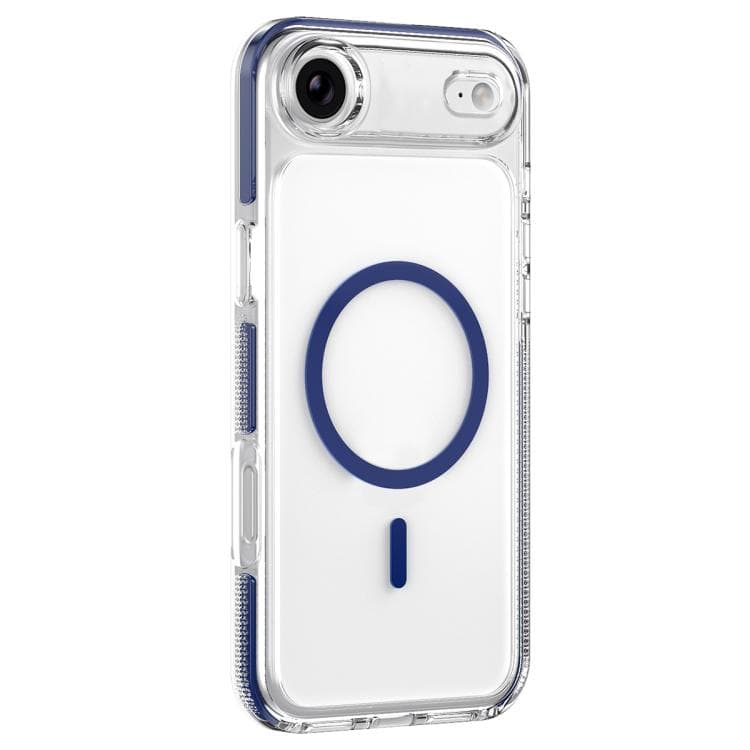 For iPhone Air Ice Armor Magnetic PC Hybrid TPU Phone Case(Blue) - Immagine 1