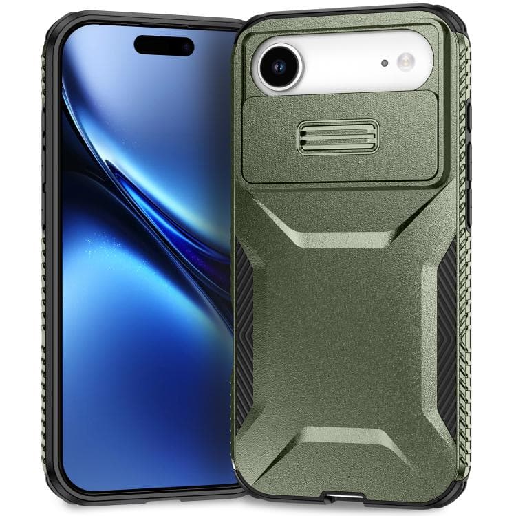 For iPhone Air Sliding Camshield Phone Case(Alpine Green) - Immagine 1