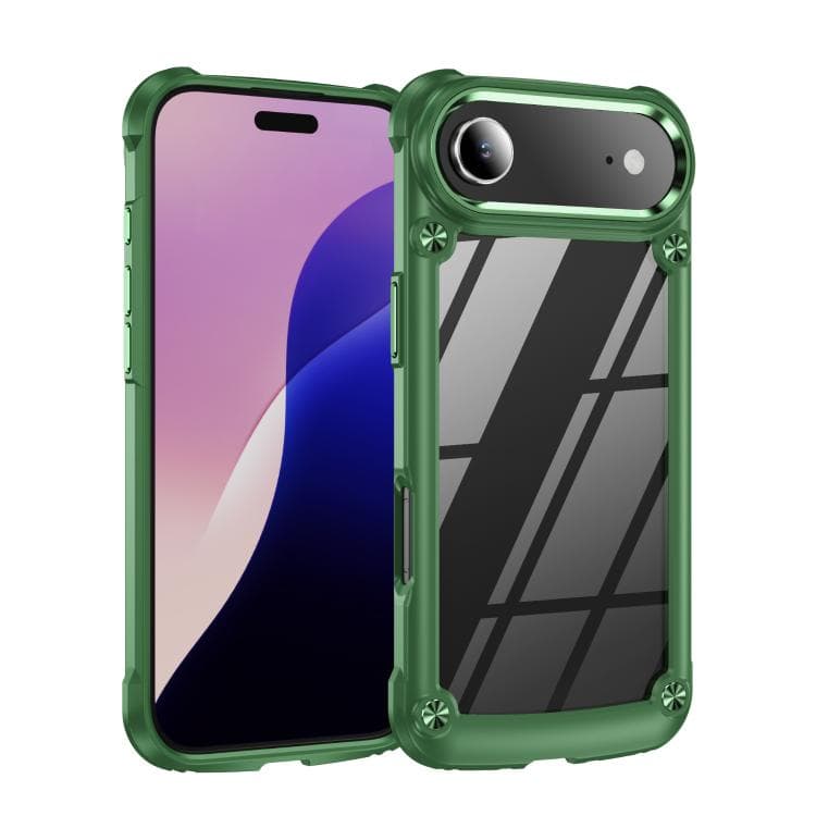 Custodia per iPhone Air in TPU + PC con protezione per l'obiettivo (Verde) - Immagine 1