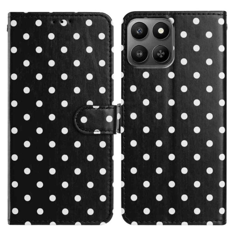 For Xiaomi 17 Small Dots Pattern Vegan Leather Phone Case(Black) - Immagine 1