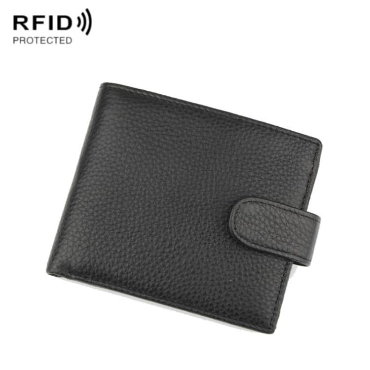 K-8013 Anti-Magnetic Anti-Theft RFID Short Business Men Wallet - Immagine 1