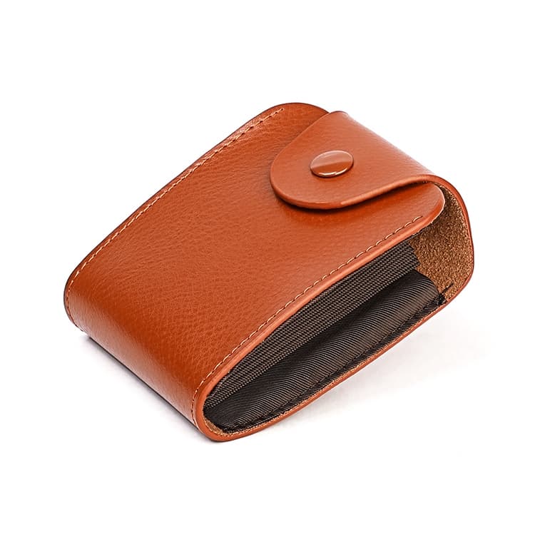 KB187 Litchi Texture Leather Large-capacity Card Holder Wallet(Brown) - Immagine 1