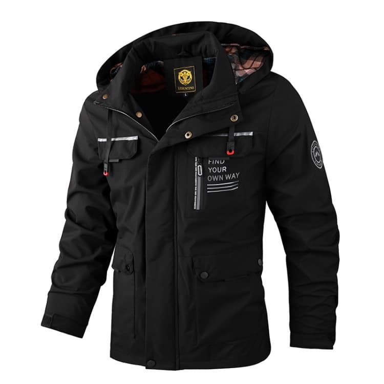Men Casual Jacket Autumn And Winter Hooded Jacket - Miniatura 2