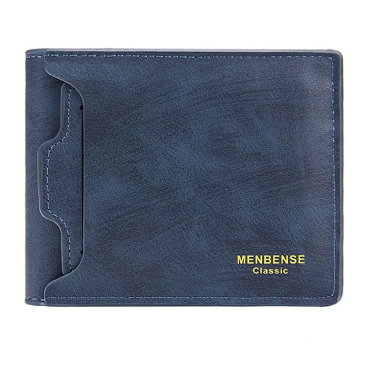 Menbense Men Short Wallet Casual Multi-Card Coin Purse(Blue) - Immagine 1