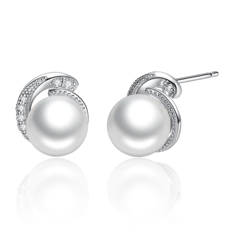 Orecchini di perle in argento sterling S925 - Immagine 1