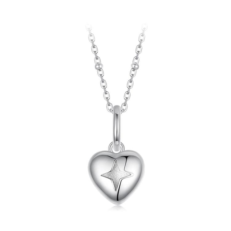 Collana con ciondolo a cuore in argento sterling S925 (BSN421) - Immagine 1