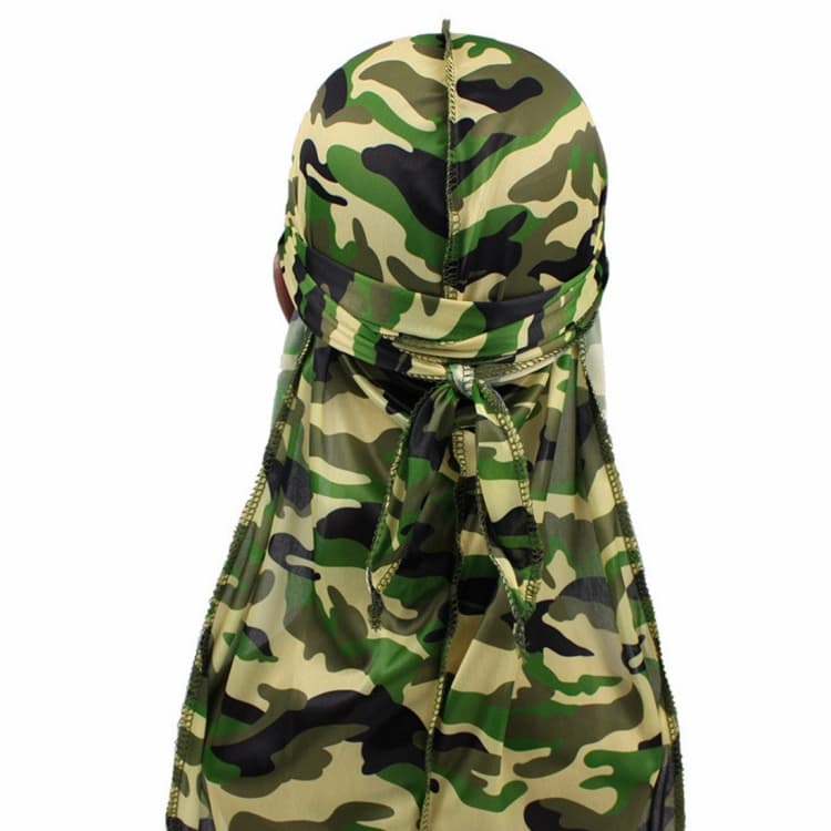 w-5 Camouflage Printing Long-tailed Pirate Hat Turban Cap - Immagine 1