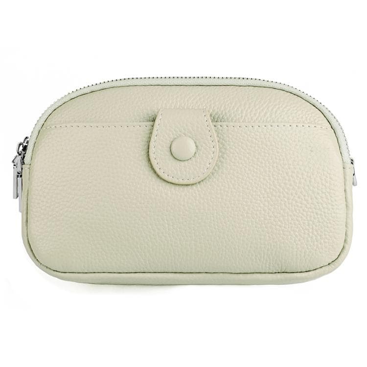 Women Large Capacity Genuine Leather Crossbody Bag(Apricot) - Immagine 1