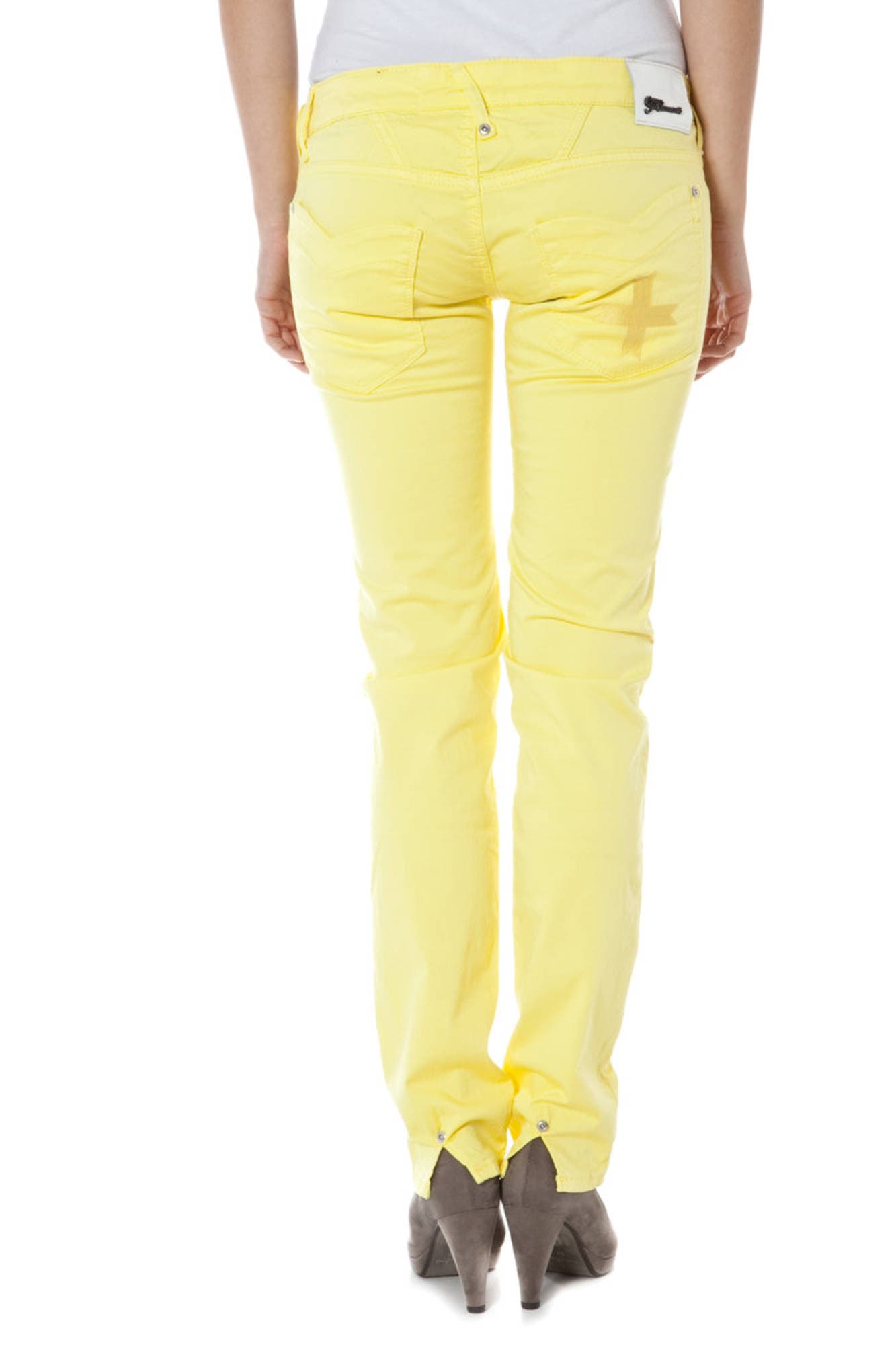 ZUELEMENTS PANTALONE DONNA GIALLO - Miniatura 2