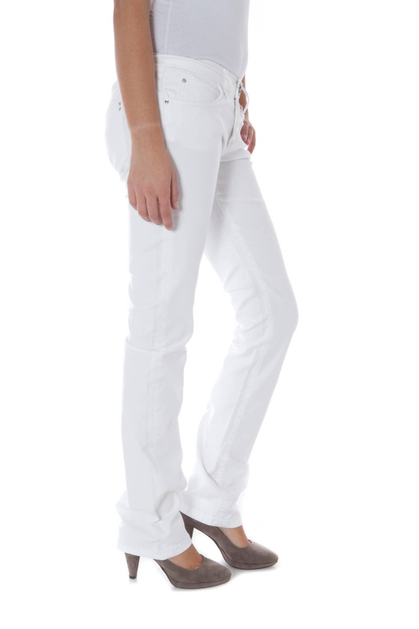 PHARD PANTALONE DONNA BIANCO - Miniatura 3
