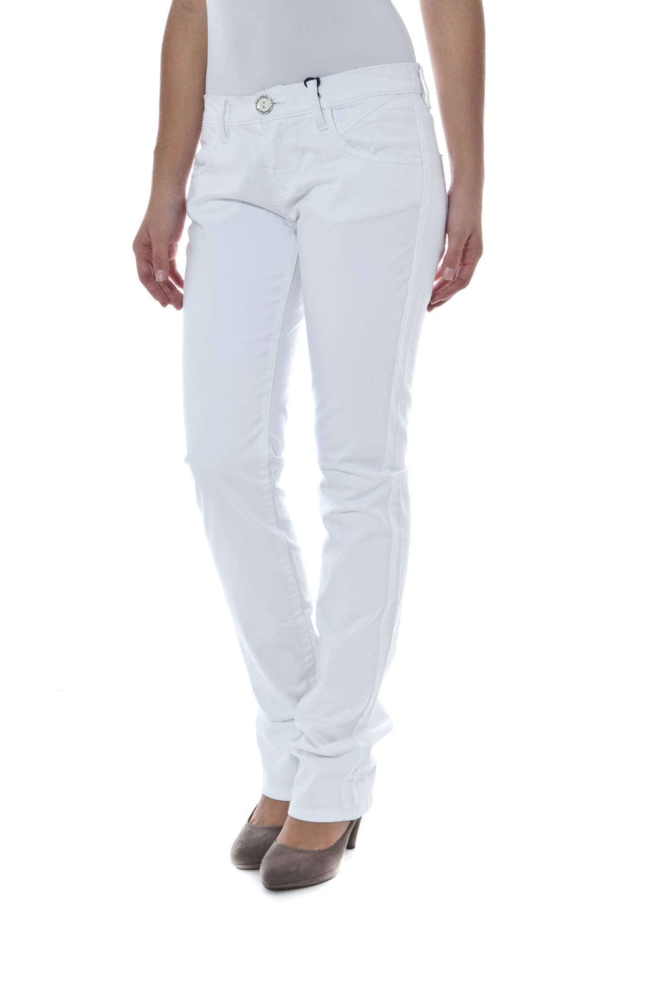 PHARD PANTALONE DONNA BIANCO - Miniatura 3