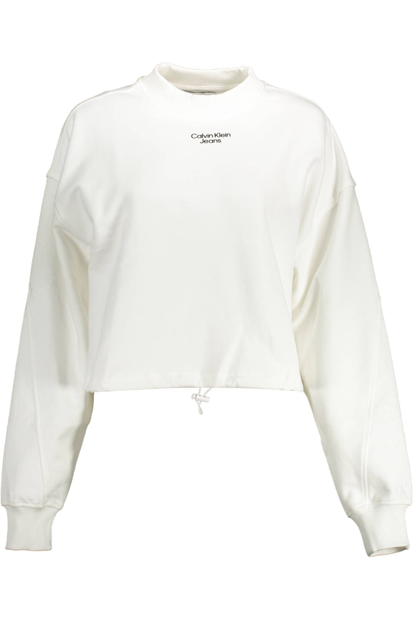 CALVIN KLEIN FELPA SENZA ZIP DONNA BIANCO - Immagine principale