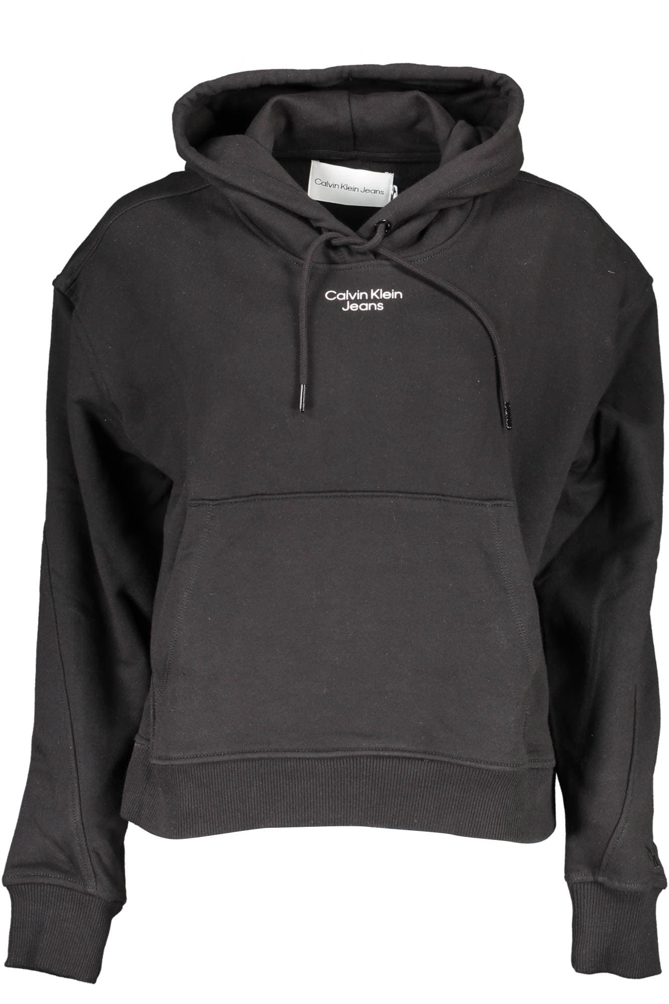 CALVIN KLEIN FELPA SENZA ZIP DONNA NERO - Immagine principale