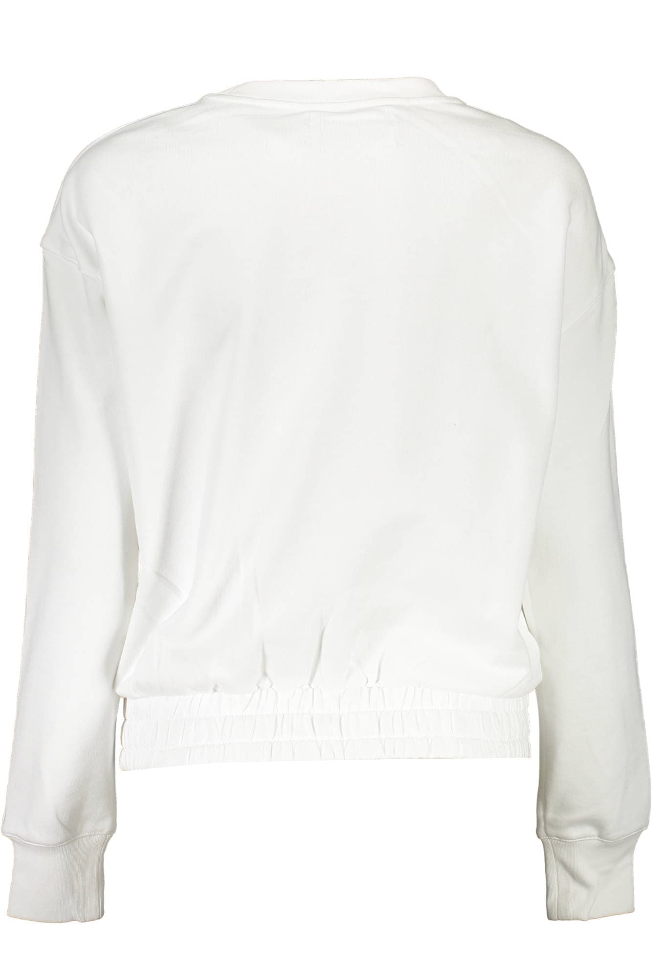 CALVIN KLEIN FELPA SENZA ZIP DONNA BIANCO - Miniatura 2