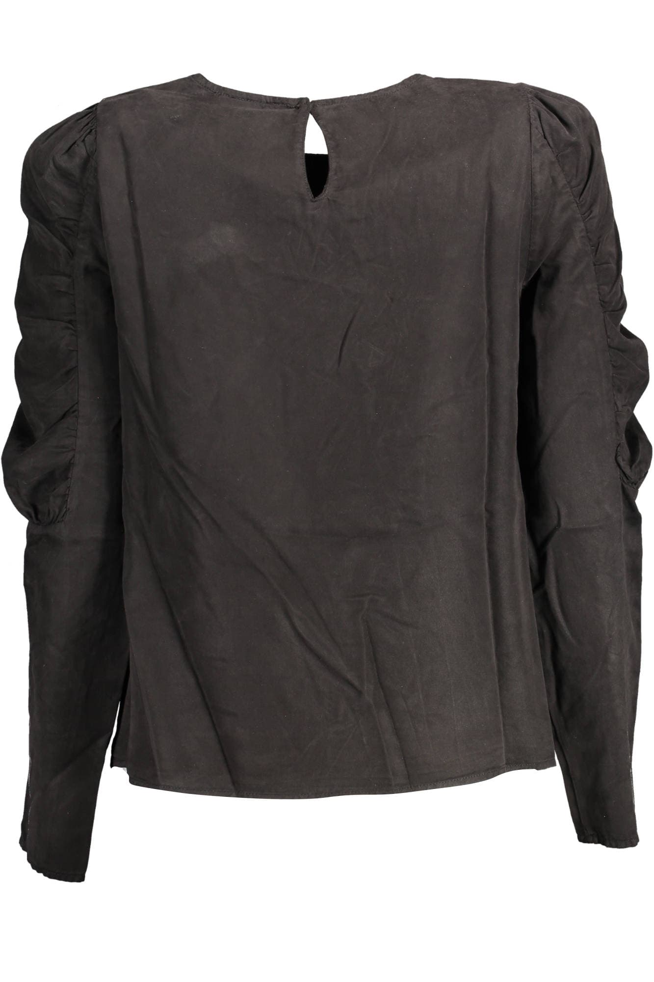 DESIGUAL CAMICIA MANICHE LUNGHE DONNA NERO - Miniatura 2
