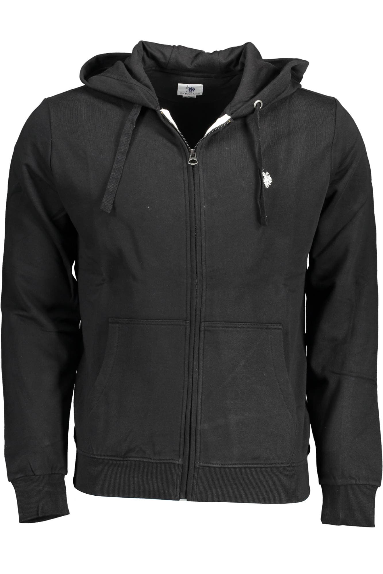 U.S. POLO ASSN. FELPA CON ZIP UOMO NERO