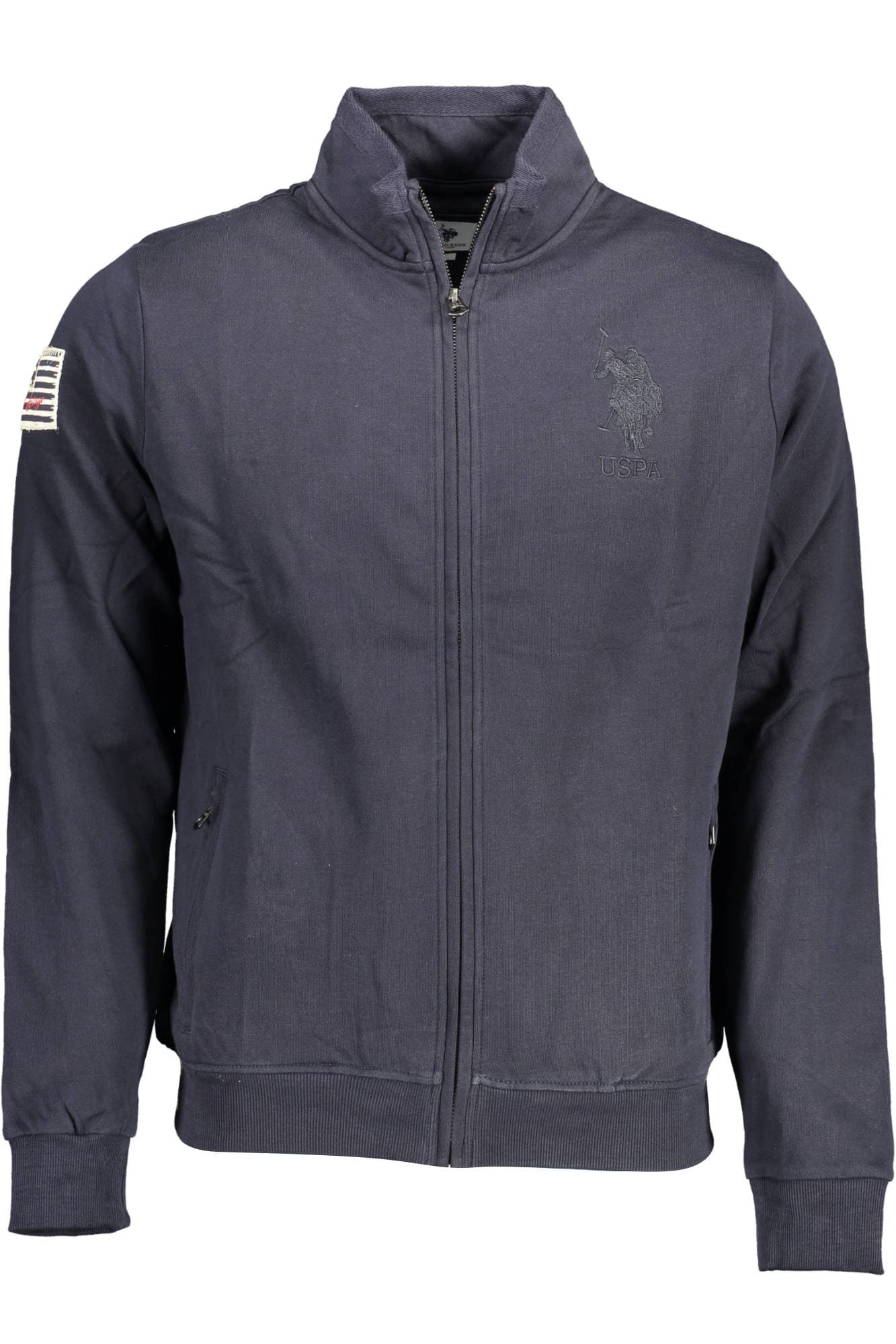 U.S. POLO ASSN. FELPA CON ZIP UOMO BLU
