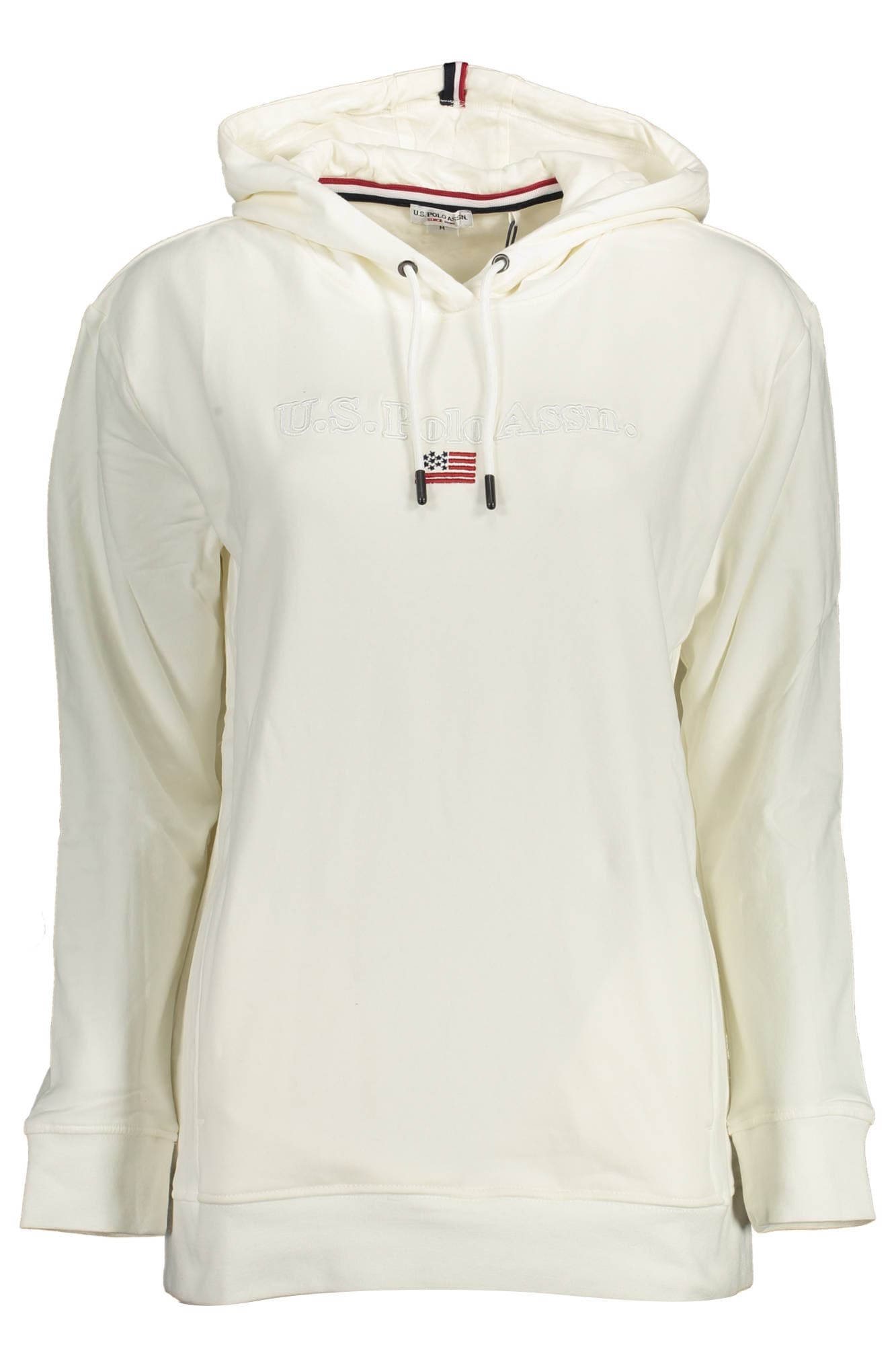 U.S. POLO ASSN. FELPA SENZA ZIP DONNA BIANCO - Immagine 1
