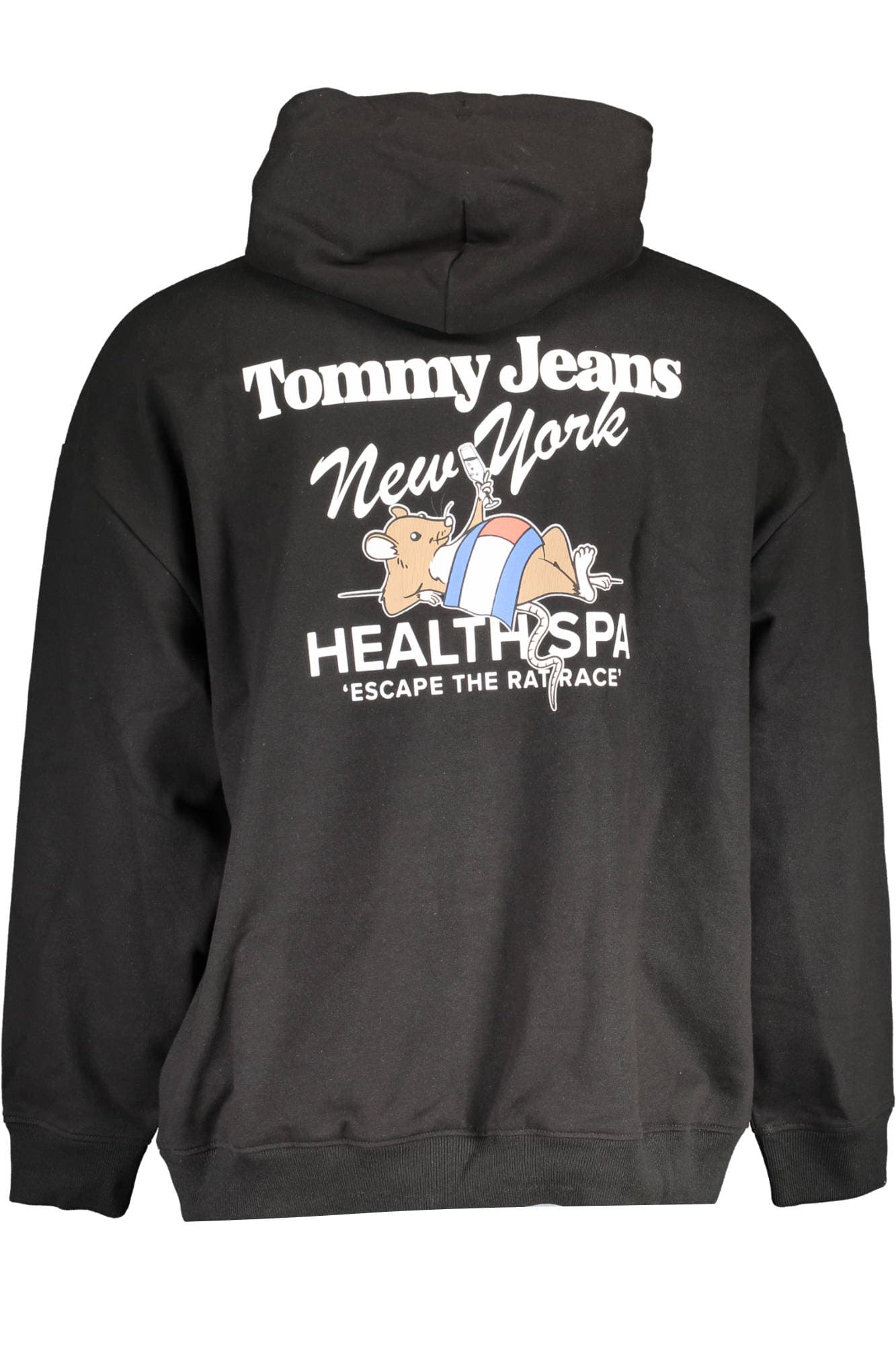 TOMMY HILFIGER FELPA SENZA ZIP UOMO NERO - Miniatura 2